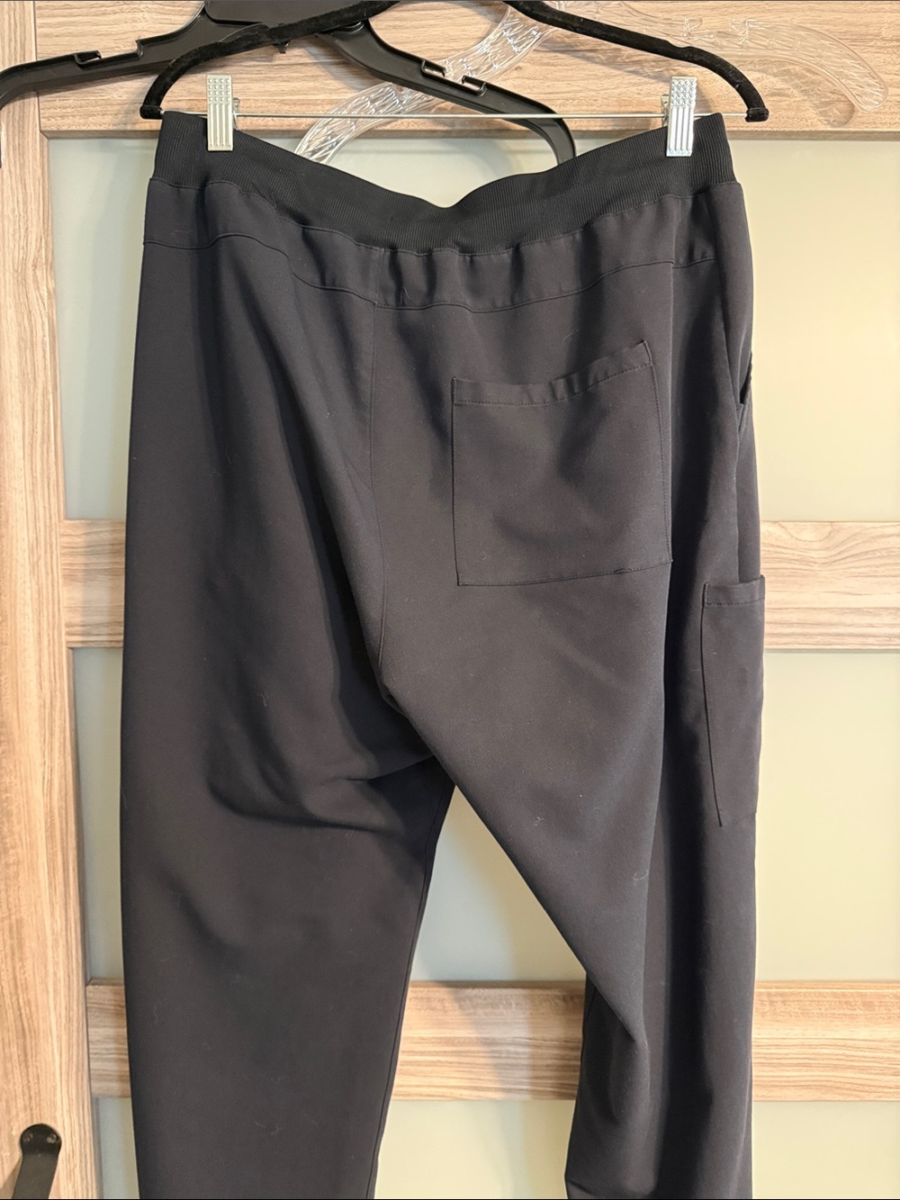 Fabletics Black Drawstring Track Joggers - Picture 3 of 4